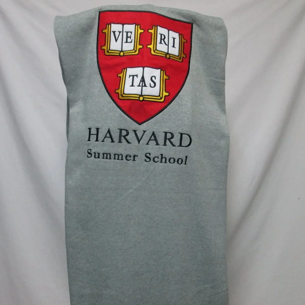 Logo Brands Harvard Summer School blanket Crest Shield knit 60